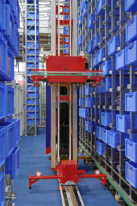 Robotic Warehouse Plastic Crates Storage Retrieval System