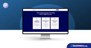online bank website on desktop