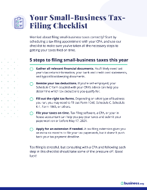 Small-Business Tax-Filing Checklist