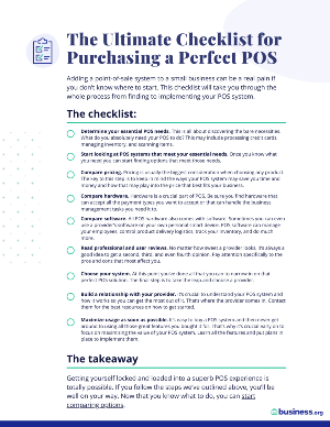 The Ultimate Checklist for Purchasing a Perfect POS